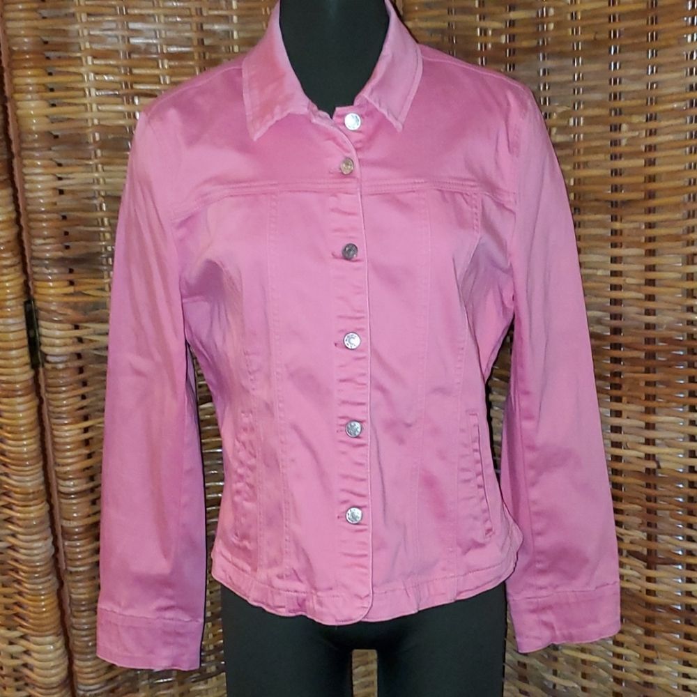 AMI Alexandre Mattiussi Denim Jacket Pink